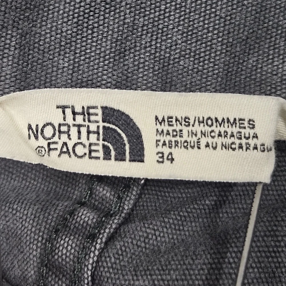 The North Face Cargo Shorts Mens 34‎ Grey Canvas Utility Hiking Gorpcore